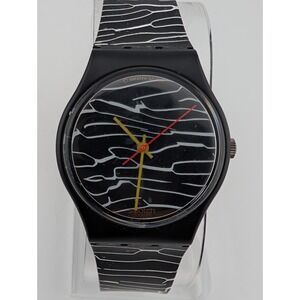 1987 Swatch GB119 Marmorata Originals Collection Watch 34mm Case- New Battery
